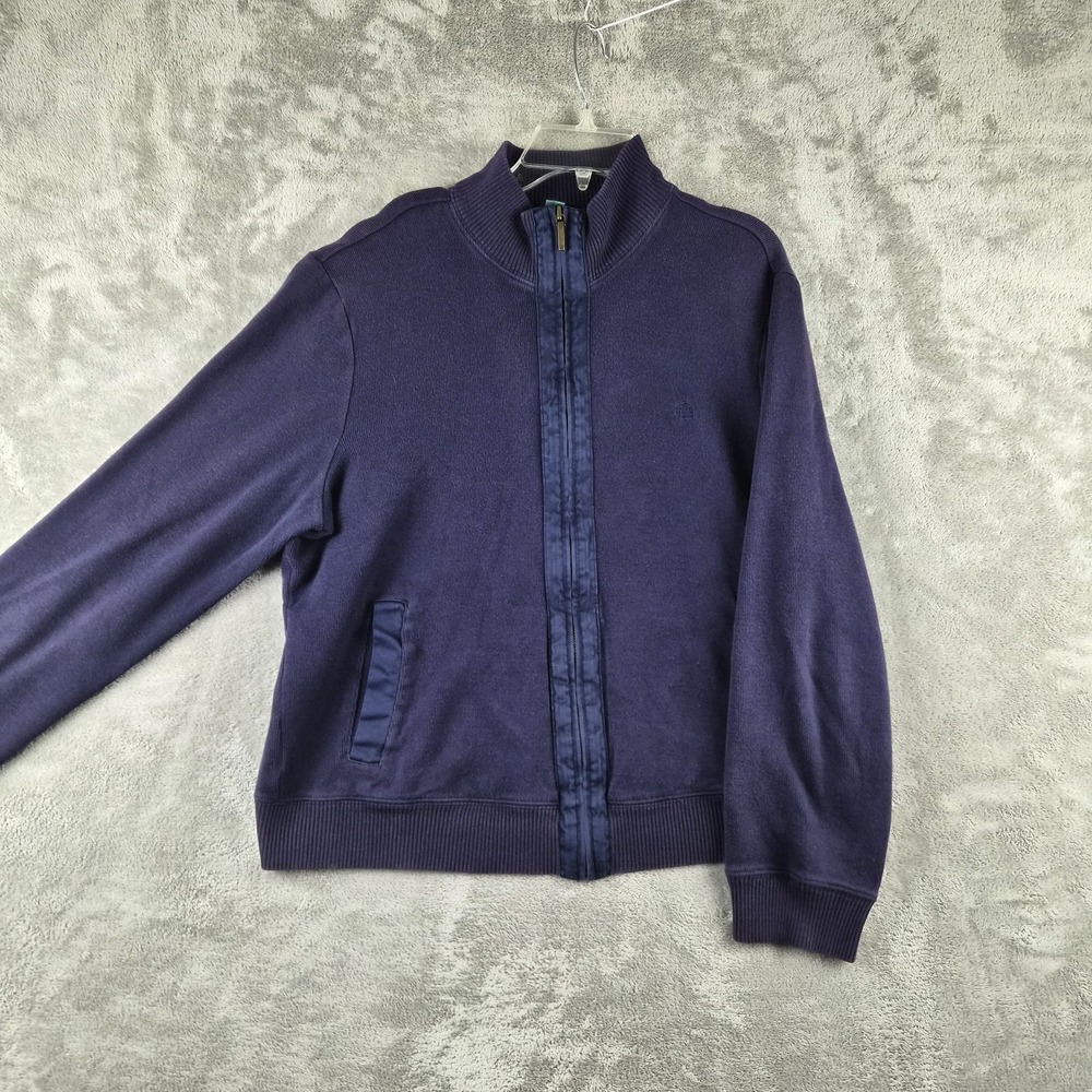Vintage Lauren Ralph Lauren Jacket Womens Large Navy Blue Full Zip  LRL Logo